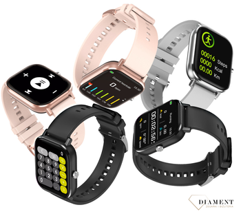 Smartwatch Rubicon 'Różowy Smartwatch' RNCE67 różówy ⌚✓ Bluetooth ✓ (4).png